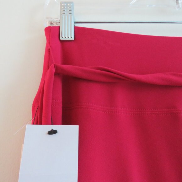 SYMPLI Wide Leg Trouser Pant in Magenta Stretch Pull On Travel - Size US 10 NWT - Picture 13 of 16